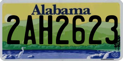 AL license plate 2AH2623