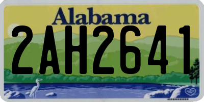 AL license plate 2AH2641
