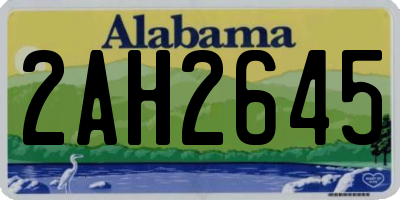 AL license plate 2AH2645