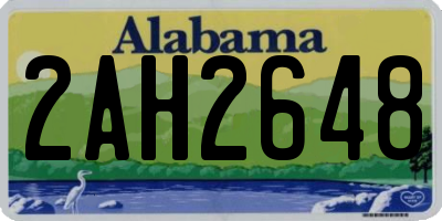 AL license plate 2AH2648