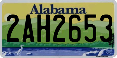 AL license plate 2AH2653