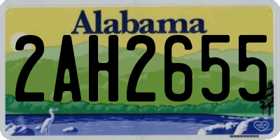 AL license plate 2AH2655