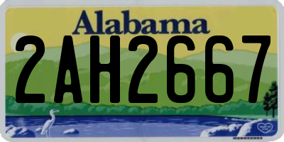 AL license plate 2AH2667