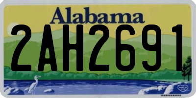 AL license plate 2AH2691