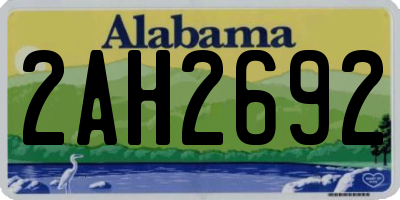 AL license plate 2AH2692