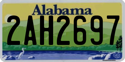 AL license plate 2AH2697