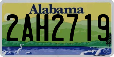 AL license plate 2AH2719