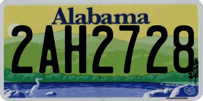 AL license plate 2AH2728