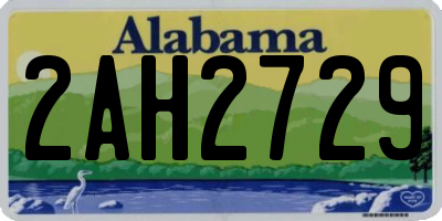 AL license plate 2AH2729