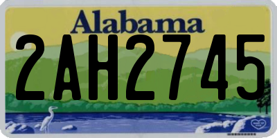 AL license plate 2AH2745
