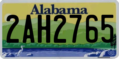 AL license plate 2AH2765