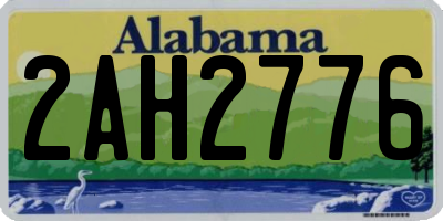 AL license plate 2AH2776