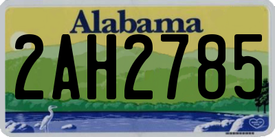 AL license plate 2AH2785