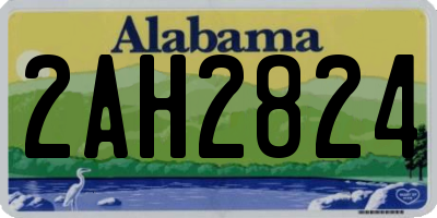 AL license plate 2AH2824