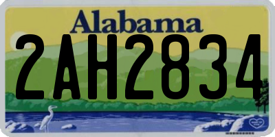 AL license plate 2AH2834