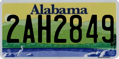 AL license plate 2AH2849
