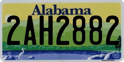 AL license plate 2AH2882