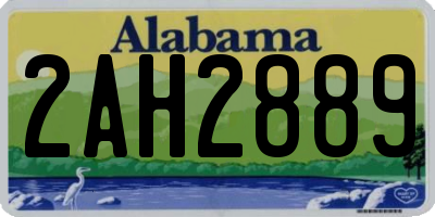 AL license plate 2AH2889