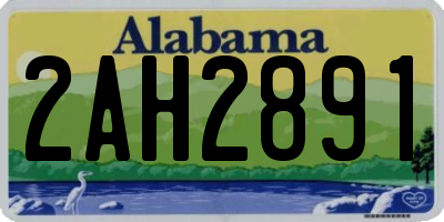 AL license plate 2AH2891