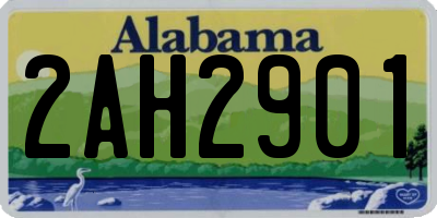AL license plate 2AH2901