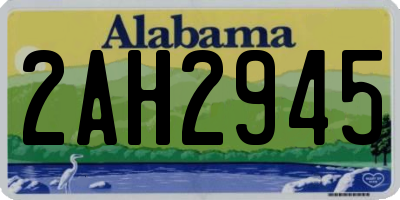 AL license plate 2AH2945