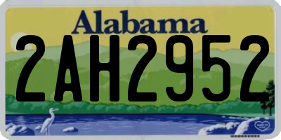 AL license plate 2AH2952