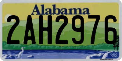 AL license plate 2AH2976