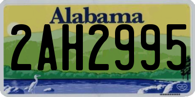 AL license plate 2AH2995