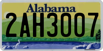 AL license plate 2AH3007