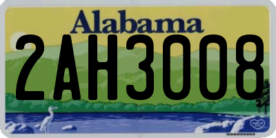 AL license plate 2AH3008