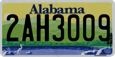 AL license plate 2AH3009