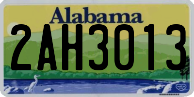 AL license plate 2AH3013