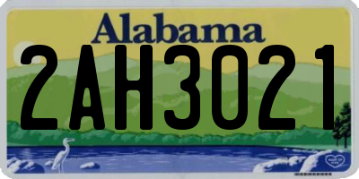 AL license plate 2AH3021