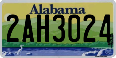 AL license plate 2AH3024