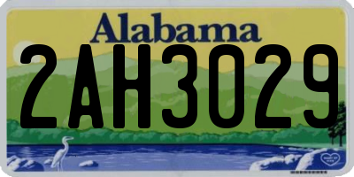 AL license plate 2AH3029