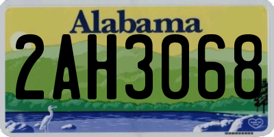 AL license plate 2AH3068