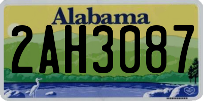 AL license plate 2AH3087