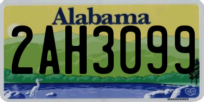 AL license plate 2AH3099