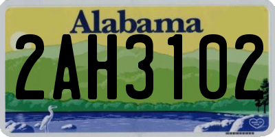 AL license plate 2AH3102