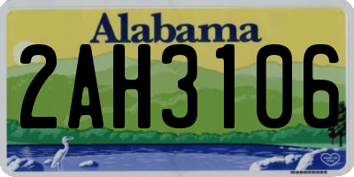 AL license plate 2AH3106