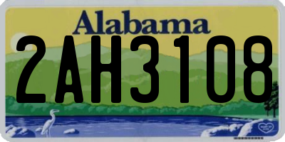 AL license plate 2AH3108