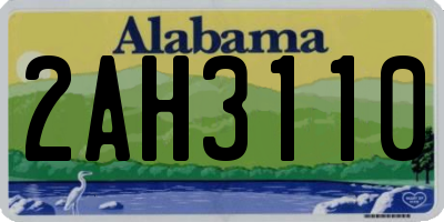 AL license plate 2AH3110