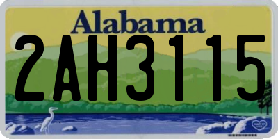 AL license plate 2AH3115