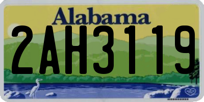 AL license plate 2AH3119