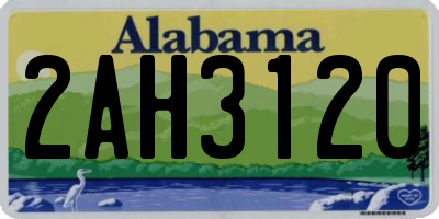 AL license plate 2AH3120
