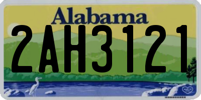 AL license plate 2AH3121