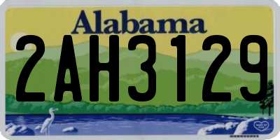 AL license plate 2AH3129