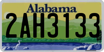 AL license plate 2AH3133