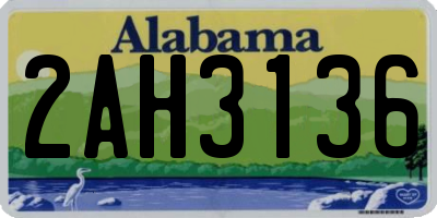 AL license plate 2AH3136