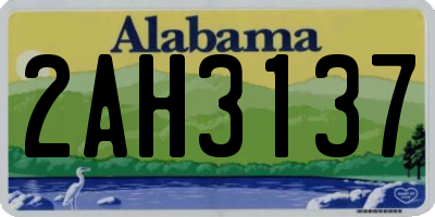 AL license plate 2AH3137